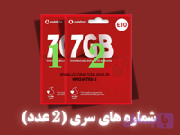 سیم کارت های دوقولو (شماره سریالی پشت سر هم)فیزیکی ودافون انگلیس -فعال (سیم کارت بین المللی، بدون باندل)-کد 044