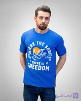 تیشرت یقه گرد FREEDOM پنبه سوپر 100%