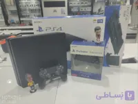 PS4 SLIM سونی مدل 2115 حافظه 1 ترابایت کپی خور 2دسته همراه پایه شارژر و فن خنک کننده