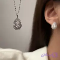 نیم ست جواهری اشکی