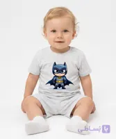 ست تيشرت و شلوارك نوزادي نيل كوك بتمن (Batman)