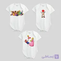 بادی نوزادی نیل کوک Mario White Collection-Peach مجموعه 3 عددی
