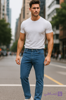 شلوار جین راسته مردانه مدل Wrangler