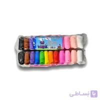 اسباب بازی خمیر کلی ۱۲ رنگ آیتم super light clay