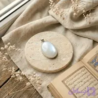 گردنبند مون استون اصل با قاب نقره