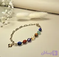 دستبند هفت چاکرا مدل قلبی