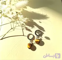 گوشواره چشم ببر تراش قلبی