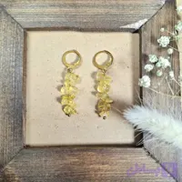 گوشواره سیترین – طراحی نامنظم و خاص