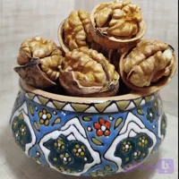 گردو با پوست ممتاز آذرشهر 500 گرمی | درشت و مغز سفید | آذرگردو