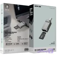 کارت خوان گرین لاین مدل GNSDCRRDRSL USB-C به Micro SD