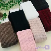 جوراب بالازانو گندمی ساده - ۴چارقد