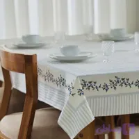 رومیزی مخمل شانل ضدلک 100*70طرح بلوبری