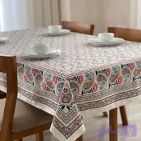رومیزی مخمل شانل ضدلک طرح رمضان 6نفره