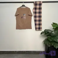 ست تیشرت شلوار زنانه نخپنبه 1