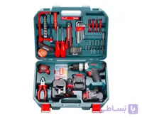 کیت دریل شارژی 20 ولت دو باتری 53 پارچه مدل 8620