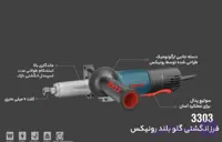 فرز انگشتی صنعتی گلو بلند840وات رونیکس مدل3303