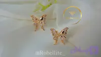 گوشواره ژوپینگ مدل پروانه ای