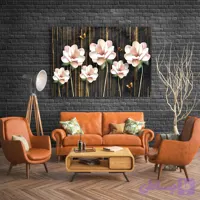 تابلو گل ( 1157-rosegold )