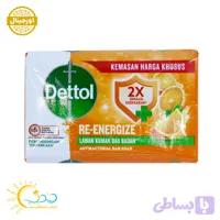 صابون حمام آنتی باکتریال دتول Dettol مدل Re-Energize رایحه پرتقال وزن 100 گرم