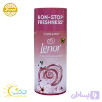 خوشبو كننده لباس لنور Lenor رایحه شکوفه های گیلاس و گلاب حجم 155 گرم