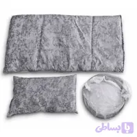 ست سرویس خواب اضافه 3 تکیه رنگ طوسی (تشک+ بالشت+پشه بند)