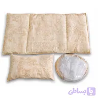 ست سرویس خواب اضافه 3 تکیه رنگ کرم (تشک+ بالشت+پشه بند)