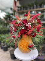 گل آرایی کدوی یلدایی فلوبار