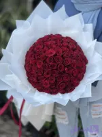 دسته گل ۱۰۰شاخه رز غول پیکر فلوبار