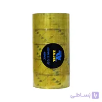 چسب پهن زاجل شفاف ۴.۵ سانتیمتر و ۱۲۵ یارد با ضخامت ۴۸ میکرون – بسته ۵ عددی