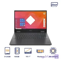 خرید لپ تاپ استوک 16.1 اینچی اچ پی OMEN 16 Ryzen 5 5600H 16GB 512GB SSD AMD Radeon RX 6600M 8GB FHD IPS 144Hz