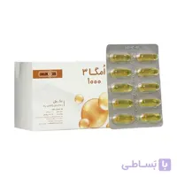 کپسول ژلاتینی امگا 3 1000میلی گرم جالینوس بسته 60 عددی