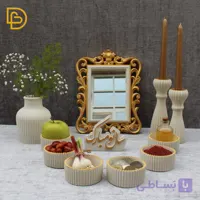 هفتسین شیاردار سفید طلایی 0113