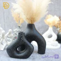 ست گلدان پافیلی مشکی 0108