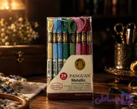 پک نخ متالیک پنگوئن 24عددی