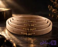 کارگاه گلدوزی چوبی نورگه اصل ترکیه ۲۴ سانتی‌متر | ضخامت ۱۶ میل