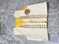 وست دخترانه شانل کرم رنگ ترندی مزوندوز شیک