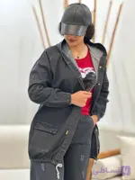 کت جین کلاه دار زنانه