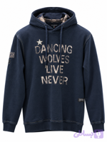هودی نخ پنبه ترک طرح Dancing Wolves | هودی اسپرت طرح‌دار