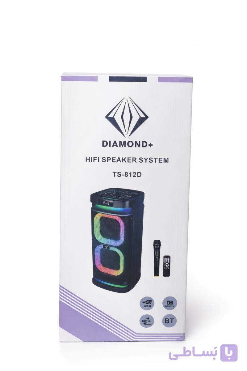 اسپیکر شارژی دیاموند مدل TS-812D