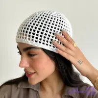 کلاه توری زنانه دستبافت شاهو مدل Luna