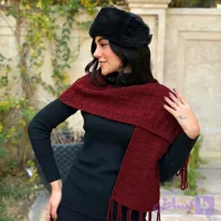 شال گردن زنانه و مردانه دستبافت شاهو مدل Elmaro
