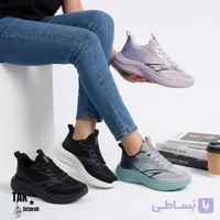کتونی رانینگ زنانه مدل گیتا (طراحی اسپرت آمبره دورنگ، رویه بافت مش تنفس‌پذیر و زیره لژدارطبی)