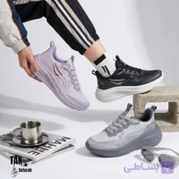 کتونی رانینگ زنانه مدل فشن (طراحی اسپرت باله‌ای سرعتی، رویه بافت مش تنفس‌پذیر و زیره لژدار طبی)