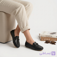 کفش کالج زنانه مدل مانیا با رویه چرم صنعتی و زیره PVC