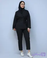 ست | مدل ست کت و شلوار اداری گلبرگ کد 53772 – مشکی