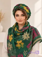 شال نخی ریچموند طرح گلدار | سبک، لطیف و مناسب استایل روزمر