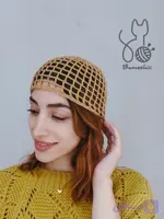 کلاه قلاب بافی رنگین کمون
