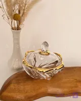 قندان تولیپ لب طلایی
