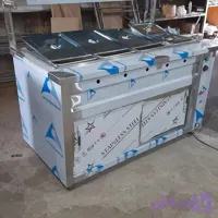 کانتر گرم صنعتی استیل درخشان تجهیزات آشپزخانه صنعتی