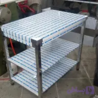 میز کار صنعتی استیل درخشان تجهیزات آشپزخانه صنعتی